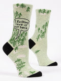 Women's Crew Socks - Fucking Love it Woods