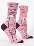 Women's Crew Socks - Go Away Introverting