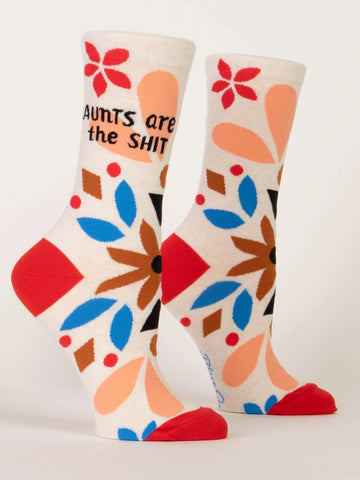 Women's Crew Socks - Aunts are the Shit