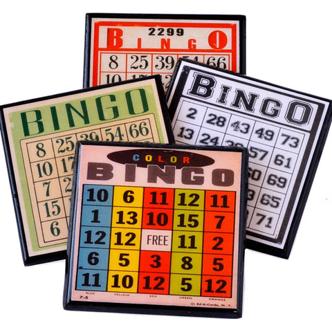 Bingo Card Coaster Set