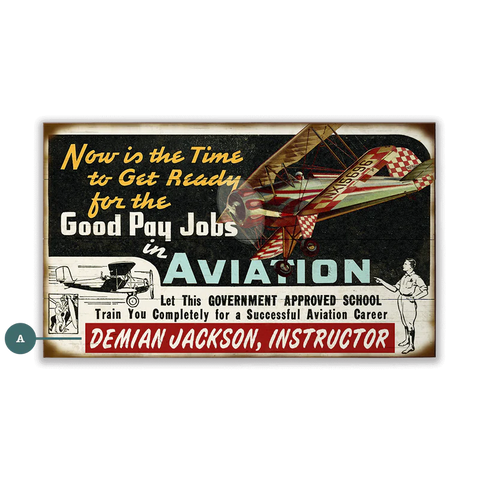 Aviation Instructor Custom Sign