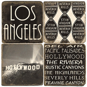 Los Angeles B&W Coasters