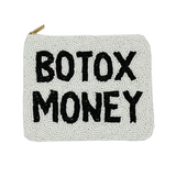 White Botox Money Coin Purse