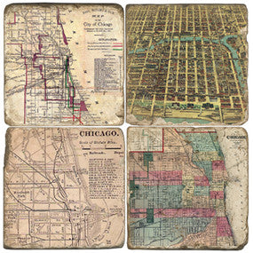 Chicago Maps II Coasters