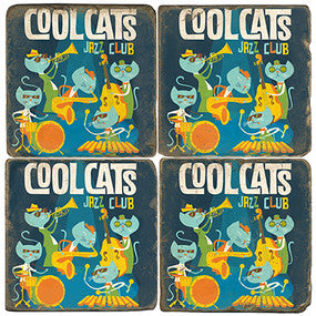 Cool Cats Jazz Club Coasters