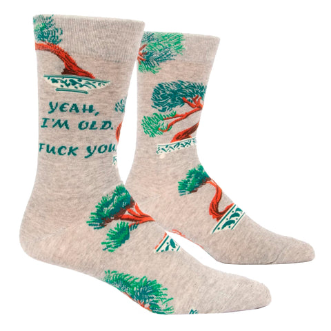 Men's Crew Socks - Yeah, I'm Old