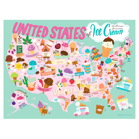 United States of Ice Cream Puzzle