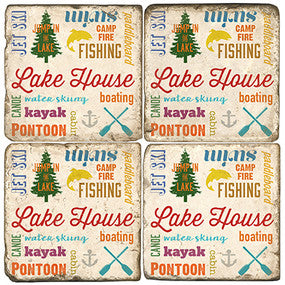 Lake Collage Coasters