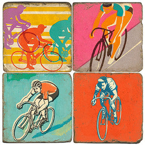 Retro Cycling Coasters