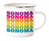 Sonoma Rainbow Camp Mug