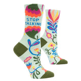 Women's Crew Socks - Stop Talking