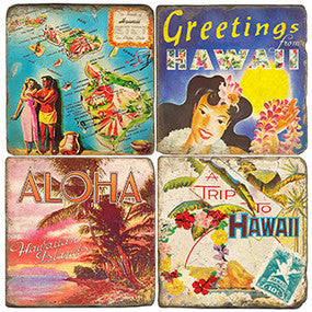 Vintage Hawaii Coasters