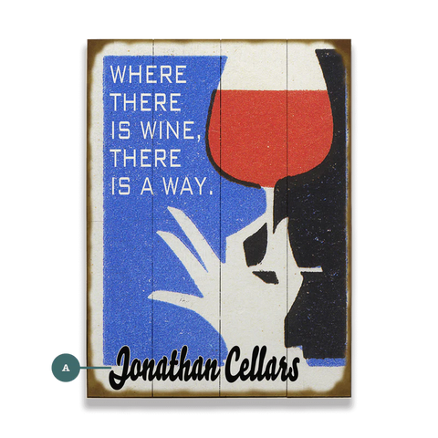 Where There is Wine Custom Sign