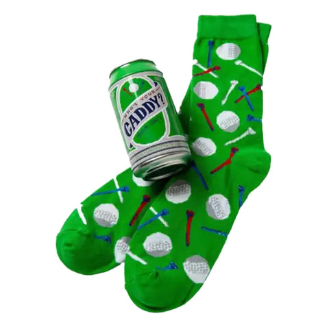 Beer Can Socks - Who's Your Caddy?